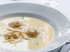 Prawn and Pumpkin Ravioli w Saffron Cream Sauce - Jax Hamilton Cooks