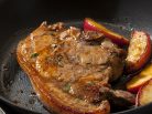Pork Loin Chops w Maple Syrup Glaze & Candied Apples - Jax Hamilton Cooks