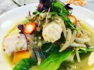 Poached Cod in a Spicy Coconut Cream Broth - Jax Hamilton Cooks